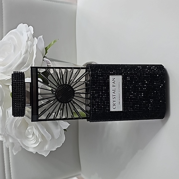 Fan - Handheld Rhinestone Fan - Picture 4 of 6